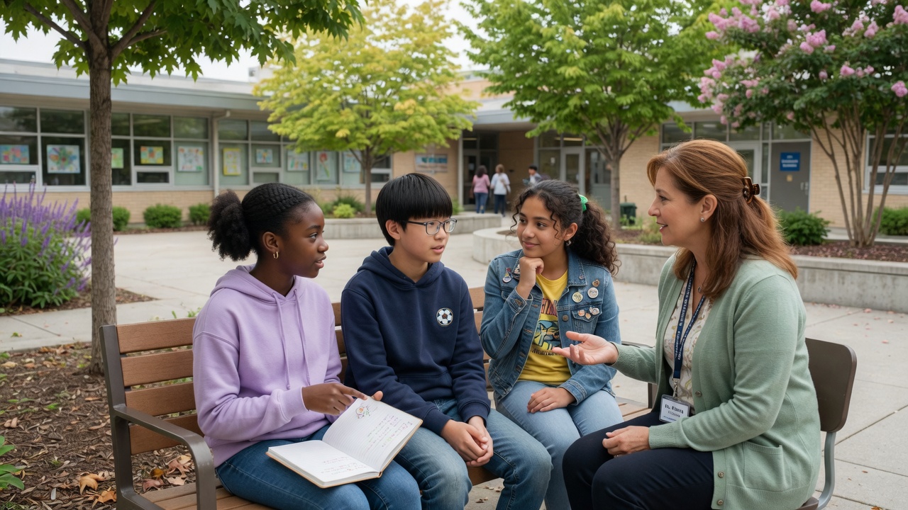 Editorial photograph related to How To Support Mental Health Journeys In Middle School: How to Support Mental Health Journeys in Middle School
