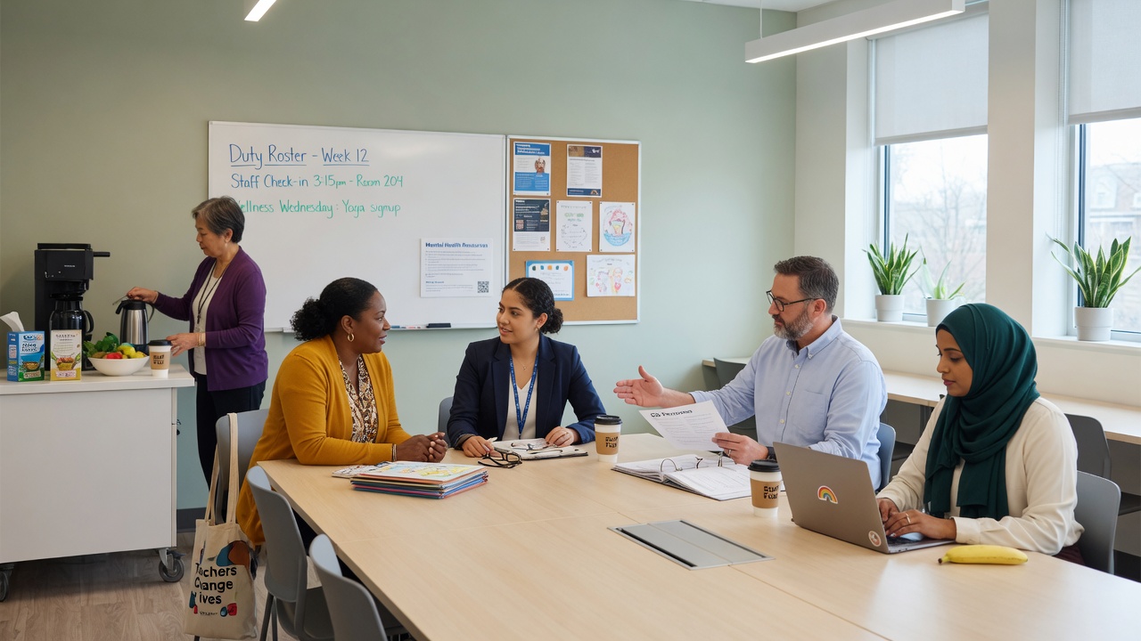 Editorial photograph related to Should Schools Prioritize Workplace Mental Health?: Should Schools Prioritize Workplace Mental Health?